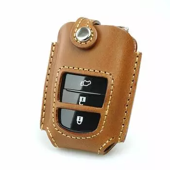 Чехол для смарт-ключа Toyota New Prius 230 Series Crown Harrier Land Cruiser Noah Voxy Mirai Corolla Sport Touring из натуральной кожи [Kecha-ya] (toyota-av2B3B)