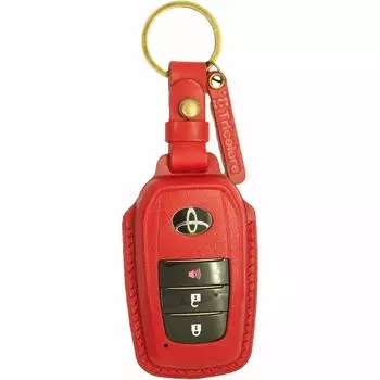 Чехол для смарт-ключа TricoloreExchange Harrier из натуральной кожи высшего качества, красный, красный (80 серия) [1SC6T0233] ferrari красный