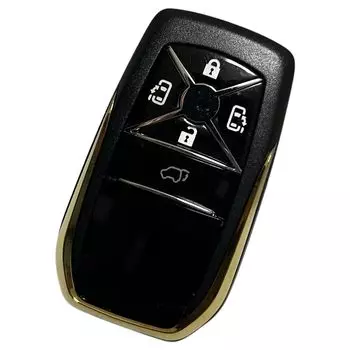 Чехол для смарт-ключа Vellfire 20 Estima 50 Series Alphard Noah Voxy Toyota Universal 5-кнопочный золотой RiNan. золотой