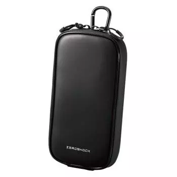 Чехол для смартфона ELECOM вмещает 1 устройство размера L, 3 стороны (Петля для поясного ремня, петля для плечевого ремня, карабин) Амортизация ZEROSHOCK Black [Проверено C