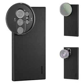 Чехол для смартфона NEEWER S24 Ultra Protective Case Защита объектива из синтетической кожи с 17-миллиметровым адаптером для заднего фильтра объектива Поглощение ударов