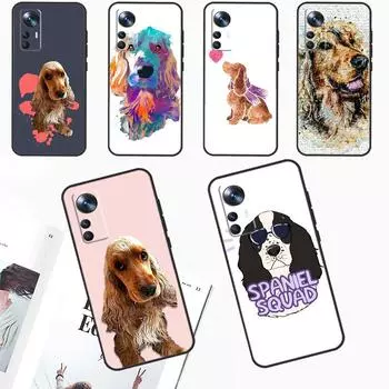 Чехол для собаки английского кокер-спаниеля для Xiaomi 14 Ultra 11T 12T 13T Pro 12 13 Lite POCO X6 M6 Pro X3 X4 X5 M5s F3 F5 Xiaomi 13 Ultra