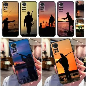 Чехол для собаки-охотника и рыбалки для Xiaomi Redmi Note 11 Pro 11S 8 9 12 10 Pro 10S 9S Redmi 9 10 9A 9C 10C задняя крышка Redmi 9A