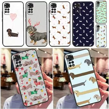 Чехол для собаки таксы для Redmi Note 12 Pro 8 9 10 11 Pro Note 9S 10S 11S 8T Redmi 10 9A 9C 10A 10C Cover Redmi Note 10S