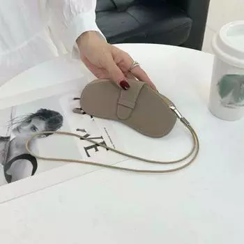 Чехол для солнцезащитных очков Сумка для хранения очков Защитный чехол для очков Сумка для солнцезащитных очков Женская серый