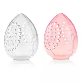 Чехол для спонжа для макияжа, держатель для блендера, слоеный чехол, аксессуары для макияжа, держатель для косметики, пустая косметическая прозрачная коробка для пуховок