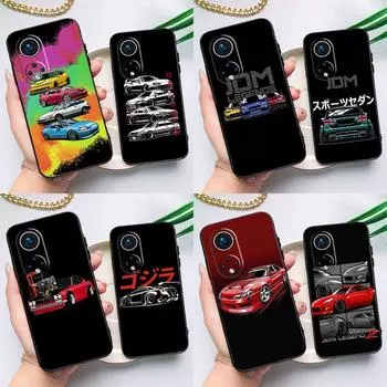 Чехол для спортивного автомобиля JDM Drift для Huawei Honor Magic 5 Lite 70 50 X8 X9 a P20 P30 P40 P50 P60 Pro P Smart Nova 9 5T Huawei P30 Pro