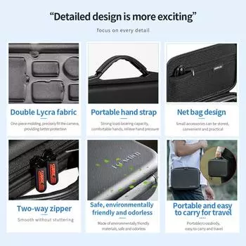 Чехол для спортивной камеры STARTRC. Чехол для цифровой камеры. Портативная сумка для хранения. Защитная сумка для камеры. серый