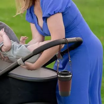 Чехол для стакана из искусственной кожи, переносной держатель для напитков, термоизоляционный чехол для стакана для путешествий, сумка для напитков, круизные принадлежности вино красного