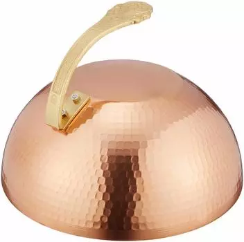 Чехол для стейка Endo Shoji TKG из чистой меди, круглый, 27 см, латунная ручка, сделано в Японии PST16027