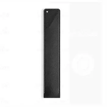 Чехол для стилуса для iPad, чехол-держатель для Apple Pencil, мягкий кожаный чехол с защитой от прокрутки, защитный чехол для планшета и сенсорного пера 19.3*3.5cm чёрный