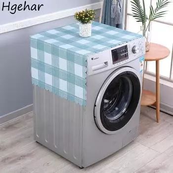 Чехол для стиральной машины из ПВХ, водонепроницаемый, противообрастающий, пылезащитный, бытовая роликовая стиральная машина, защитные чехлы для холодильника, домашнего декора 138x55cm