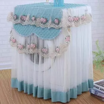 Чехол для стиральной машины, полностью автоматический чехол для шайбы передней двери, кружевной чехол, пылезащитный чехол с роликовым колесом Frontdoor 60x60x85cm