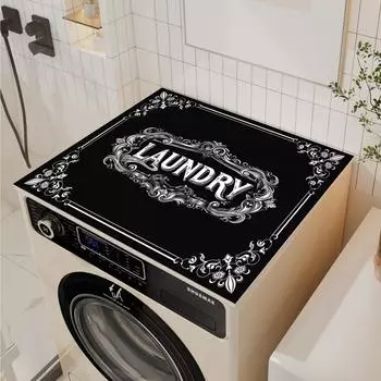 Чехол для стиральной машины в стиле ретро, чехол для шкафа, холодильника, пылезащитный чехол для кофемашины, коврик для слива кухонной посуды, чехол для микроволновой печи 50cmx60cm