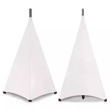 Чехол для стойки динамика, растягивающийся, для штатива, подставка, сетка (Белый трехсторонний)