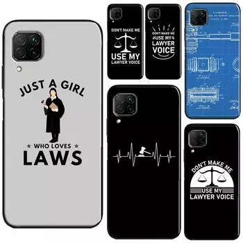 Чехол для студента-юриста, судьи для Honor 50 Pro 8X 9X, чехол для Huawei P30 P40 P20 Lite Nova 5T P Smart 2019 2021 Huawei P20