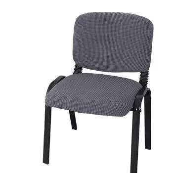 Чехол для стульев для зала ожидания, стульев для ресепшена, чехол для стульев для гостей в конференц-зале, чехол для офисного стула (ТОЛЬКО Чехлы для стульев) Seat Cover+Back Cover белый