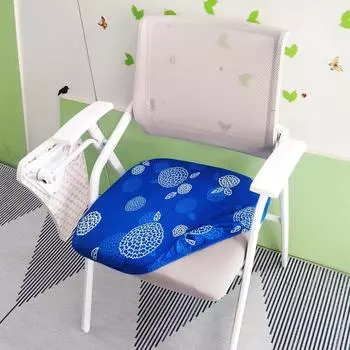 Чехол для стула для совещаний, чехол для офисного стула с принтом, чехол для сиденья письменного стула, чехол для компьютерного стула, эластичный чехол для стула, съемный, моющийся, спандекс D38-48cmX W38-48cm