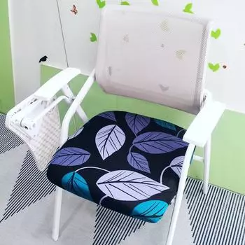 Чехол для стула для совещаний, чехол для офисного стула, чехол для сиденья письменного стула, чехол для компьютерного стула, эластичный чехол для стула, подходит для спандекса, съемный, моющийся D38-48cmX W38-48cm