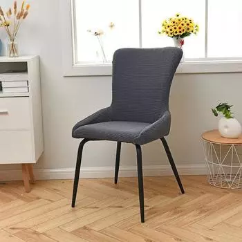 Чехол для стула из флиса, эластичный, моющийся, съемный, универсальный, для стульев в гостинице, дома, офисе, столовой, защитный чехол 1 piece бирюзовый синий