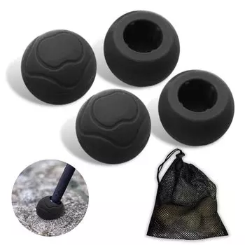 Чехол для стула RERACO Helinox, набор из 4 стульев, один стул, два стула, чехол для ножек, шарообразные ножки, чехол для стула для кемпинга и отдыха на природе (черный) чёрный