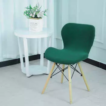 Чехол для стула с бабочкой из ткани кукурузного бархата для дома и отеля и ресторана 30*35*30 cm