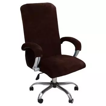 Чехол для стула с полной защитой, бархат премиум-класса, универсальный размер, эластичный вращающийся чехол для стула, легкий уход