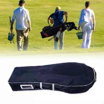 Чехол для сумки для гольф-клуба, защитный пылезащитный защитный рукав, водостойкий чёрный