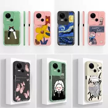 Чехол для Tecno Spark 10 Pro 10C Go 1 2025 Pop 6 Neo 9 Capa Cute Chubby Lucky Girl Жидкий мягкий силиконовый чехол премиум-класса для защиты, совместимый с чехлом Tecno Tecno Spark 10 5G