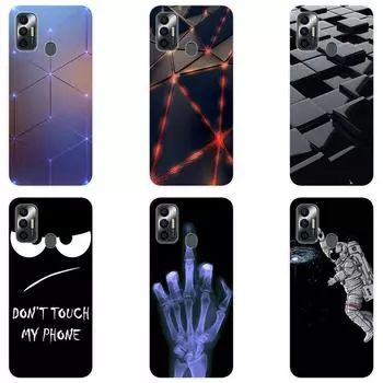 Чехол для Tecno Spark 7, мягкий силиконовый чехол для Tecno Spark 5, окрашенная задняя крышка из ТПУ Tecno Spark 5