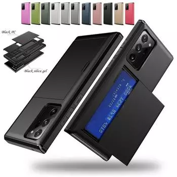 Чехол для телефона 2-в-1 с выдвижной карточкой для Samsung S23 S22 S21 S20 Ultra Plus Note 20 Ultra Note 10 Note 9 Note 8 S10 S9 S8, мягкая силиконовая задняя крышка Samsung S8 золотой