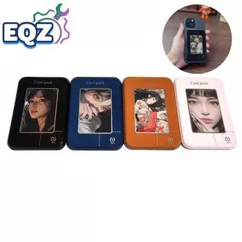 Чехол для телефона 4 цвета, смарт-держатель кредитных карт, магнитное притяжение, NFC-экран, набор карт для iPhone, Samsung, кошельков Magsafe синий