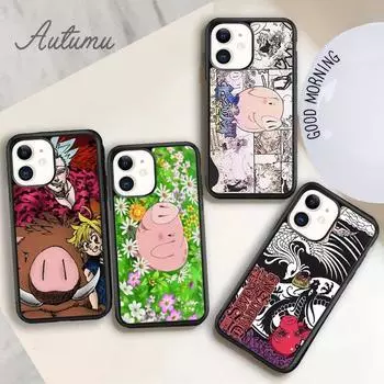 Чехол для телефона «7 смертных грехов Ястреб-Свинья» для iPhone 11 12 13 14 Pro Max mini X XR XS SE 2020 5 6S 7 8 Plus Samsung Galaxy S21 S22 iPhone 6plus