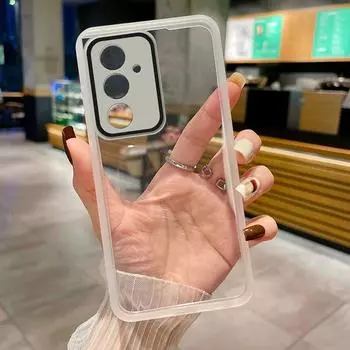 Чехол для телефона A 55 35 25 15 для Samsung Galaxy A55 A35 A25 A15 A05 S A04S A54 A34 A24 A14, защитная пленка для полного объектива, прозрачная мягкая силиконовая задняя крышка Samsung Galaxy A55 синий