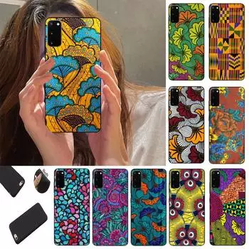 Чехол для телефона African Wax Fabic Fundas Shell Cover для Samsung S10 S20 Fe Lite S21 S30 ULTRA Plus 5G samsung S20fe