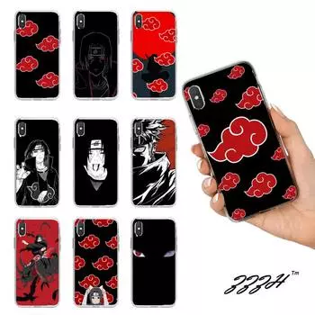 Чехол для телефона Akatsuki Anime N-Naruto для Iphone 7 8 Plus X Xs Max Xr 11 12 13 Mini Pro Max SE2, прозрачный мягкий прозрачный чехол Iphone 11