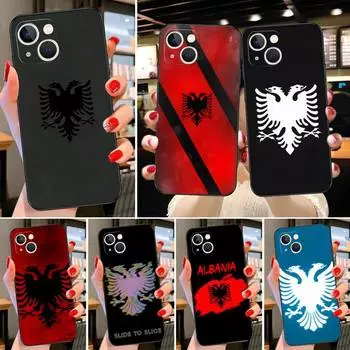 Чехол для телефона Albania Flag Eagle для Apple IPhone 13 12 11 Pro Max Mini Xs X Xr 7 8 6 6s Plus Se 2020, высококачественный противоударный чехол iphone xs max