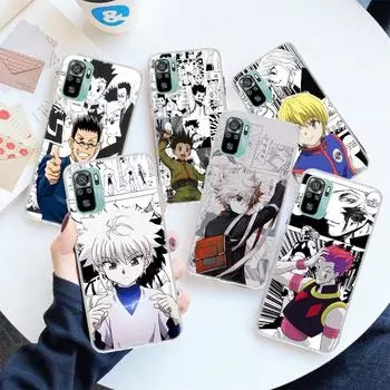 Чехол для телефона Amine Hunter X Hunter Killua для Xiaomi Redmi Note 10 9 8 11 Pro 10S 11T 11S 9S 8T 7 6 5 9A 9C 9T 8A 7A, чехол с принтом C Redmi Note 10 (10S)