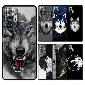 Чехол для телефона Animal Wolf для Xiaomi Redmi Note 12 12 11 10 Pro 9S 9 8 7 9T 8T 9C 9A 8A 10C 5G 10S K50 игровой мягкий силиконовый чехол Redmi 9