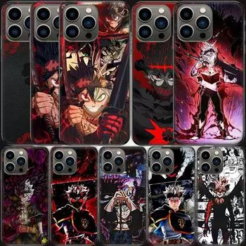 Чехол для телефона Animation Black Clover ASTA для Apple iPhone 13 12 Mini 11 14 Pro Max, чехол SE 2020 X XS XR 8 7 6 6S Plus 5 5S Shell iPhone 13