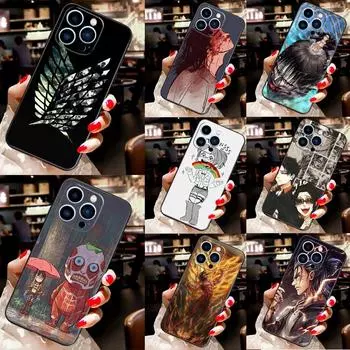 Чехол для телефона Anime Attack on Titan для iPhone 12 13 Mini 11 14 Pro Max X XS XR Max 7 8 Plus SE Soft Case Fundas iPhone 7 Plus