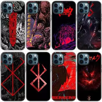 Чехол для телефона «Аниме Берсерк Кишки» для Apple iPhone 14 13 12 Mini 11 Pro Max 7 8 XR X XS 7 8 Plus SE 2020 2022, черный мягкий чехол iPhone SE 2022