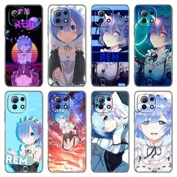 Чехол для телефона Anime Cute REM для Xiaomi Mi POCO X3 NFC GT M4 M3 12 11T 10T Pro A3 11 Lite NE 5G 12X 11i F3, мягкий черный чехол из ТПУ Xiaomi Mi A3