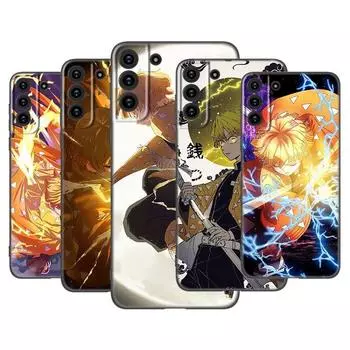 Чехол для телефона Anime Demon Slayer Agatsuma Zenitsu для Samsung Galaxy S22 Pro S21 S20 Ultra FE S10 Lite 5G S10E S9 S8 Plus Samsung S22 Ultra