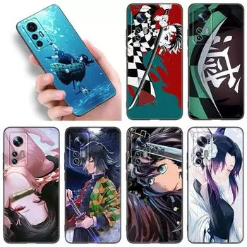 Чехол для телефона Anime Demon Slayer для Xiaomi Mi A2 8 9 SE Note 10 10T 11 12 Lite 9T 11T 12S 12T Pro A3 6X 12X, мягкий черный чехол из ТПУ Xiaomi Mi A2(6X)