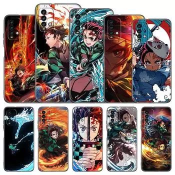 Чехол для телефона «Аниме Demon Slayer Kamado Tanjirou» для Xiaomi Redmi Note 11 10 9 8 T Pro 10S 5G 9A 9C 9S, мягкий черный чехол из ТПУ Redmi 10