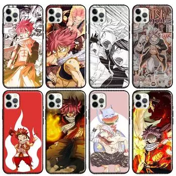 Чехол для телефона Anime Fairy Tail Natsu для Apple iPhone 13 12 11 Pro Max mini X XR XS Max 7 8 Plus SE 2020 Cover Coque iphone 5 5S SE