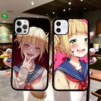 Чехол для телефона Anime Himiko Toga, силиконовый чехол из ПК+ТПУ для iPhone 11 12 13 Pro Max 8 7 6 Plus X SE XR, твердые чехлы iphone 14