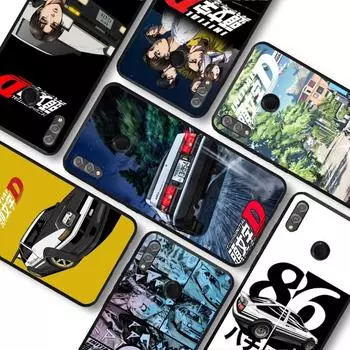 Чехол для телефона Anime Initial D AE86 Tail Light для Redmi 8 9 10 pocoX3 pro для Samsung Note 10 20 для Huawei Mate 20 30 40 50 lite Redmi 8