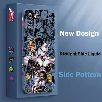 Чехол для телефона Anime JOJO Villain Diavolo Dio для Samsung Galaxy S23 S22 S21 S20 Pro FE Note 20 Plus Ultra Liquid с левой веревкой Samsung S23 Plus 5G